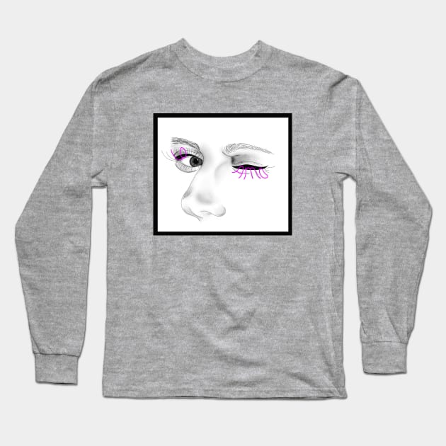 Lo Amo Wink Long Sleeve T-Shirt by Lo Amo 